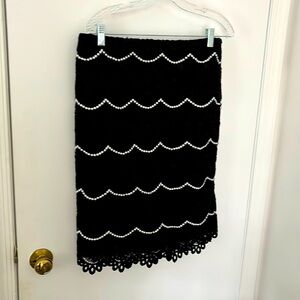 Black and white skirt